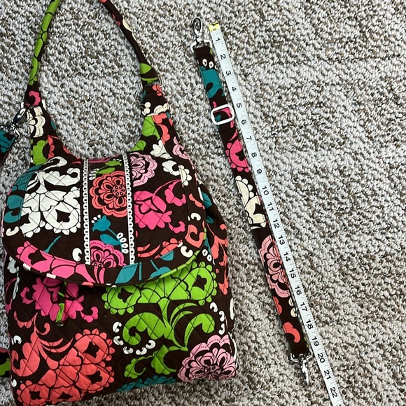 VERA BRADLEY Backpack Tote Convertible Lola Paisley Floral Removable Straps - Picture 14 of 17